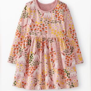 Hanna Andersson Long Sleeve Playground Dress with Pockets Size 6/7 NWT IN PKG